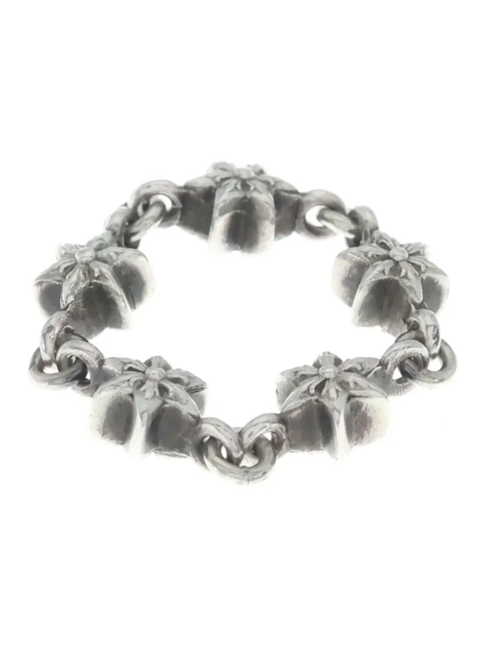 Chrome Hearts Chain Tny Star Thai Nice Ring Silver